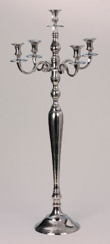 Noleggio Candelabri silver con 5 braccia a Milano